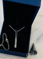 img 1 attached to Ristake Memorial Necklace: Stainless Steel Cremation Jewelry for Ashes review by Manni Diaz