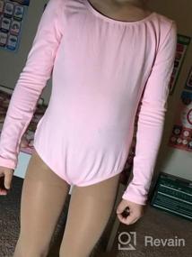 img 5 attached to Toddler Girls' Gymnastics/Dance Leotard By DANSHOW - Long Sleeve Basic Team Style