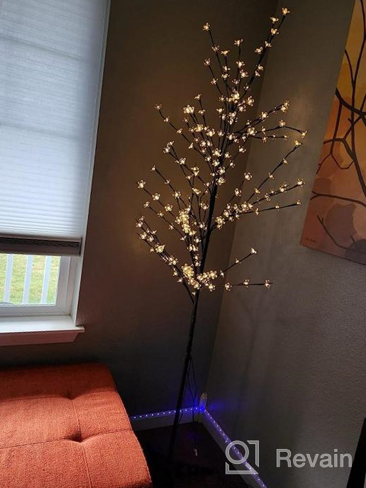 img 1 attached to LIGHTSHARE 6.5 Feet 208L LED Lighted Cherry Blossom Tree, Warm White, Decorate Home Garden, Spring, Summer, Wedding, Birthday, Christmas Holiday, Party, For Indoor And Outdoor Use review by Jamie Miller