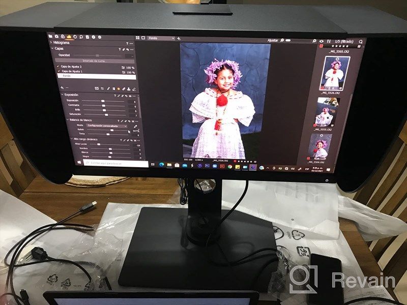 img 1 attached to 🖥️ BenQ SW270C PhotoVue Technology Reproduction Monitor - 2560X1440P, USB Hub, High Dynamic Range, Hardware Calibration, IPS review by Christopher Meyer