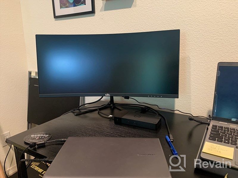 img 1 attached to 🎮 Fiodio AF11F Curved Gaming Monitor with Speakers, 100Hz and Adaptive Sync - HD Quality review by Chris Chavez