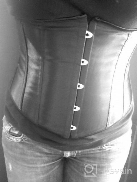 img 1 attached to Frawirshau Women'S Lace-Up Underbust Waist Trainer Corset - Boned For Perfect Posture And Hourglass Shape. review by Aavon Dark