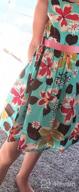 img 1 attached to Sunny Fashion Girls Blue Flower Print Dress: Delightful Style for Your Little One review by Erica Williams