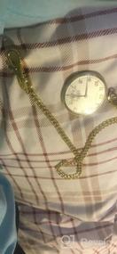 img 5 attached to Винтажные карманные часы из металлического сплава Альберт Жилет Цепочка с одной пряжкой