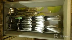 img 8 attached to Лоток для столовых приборов LETTBRIN Cutlery Organizer, 39,8 х 11,4 х 5,8 см