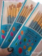 img 1 attached to Multi-Purpose Paint Brush Set: 30 Pcs For Acrylic, Watercolor, Easter Egg Painting, Face Paint, Model Crafts & More review by Rick Gondoras