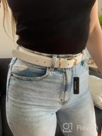 img 1 attached to Upgrade Your Style With Earnda Women'S Faux Leather Belt For Jeans review by Josh Lewis