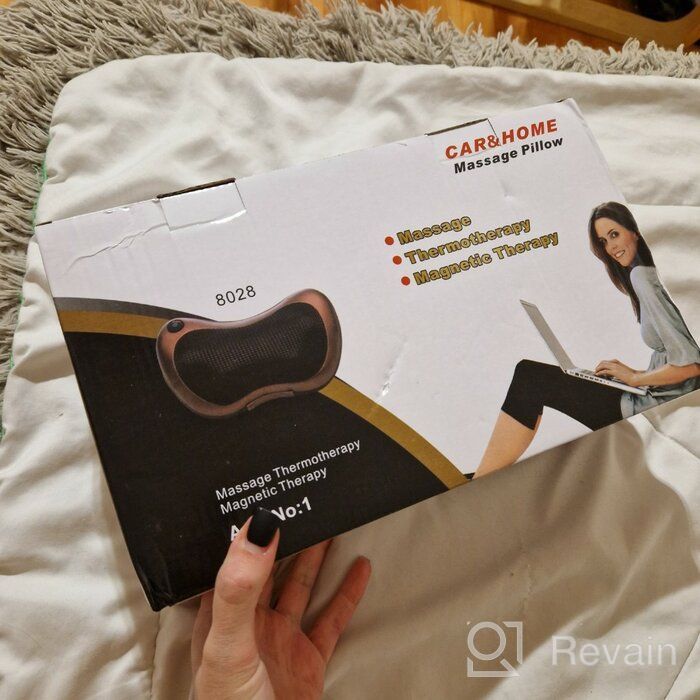 img 1 attached to Massage pillow for neck, arms, lower back, feet MP review by Jnis Zels ᠌