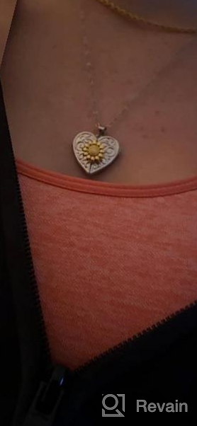 img 1 attached to Sunflower Necklace Pictures Picture Daughter review by Beth Westra