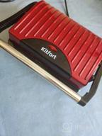 img 1 attached to Sandwich maker Kitfort KT-1609 Panini Maker, red review by Edyta Edzia ᠌