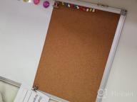 img 1 attached to 36X24 Inch Magnetic Whiteboard And Cork Board Combo For Home Or Office Wall With Push Pin Bulletin Board And Marker Set - Versatile Vision Board, Dry Erase Board, And Memo Board With 6 Magnets. review by Mike Hamelin