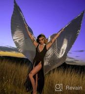 картинка 1 прикреплена к отзыву 14-цветные крылья для танца живота для взрослых и детей со стержнями - 360 ° Isis Angel Wings, включая портативные телескопические палочки - Продукт IMucci от James Chandran