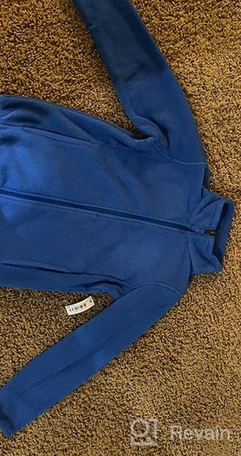 img 1 attached to 🧥 Affordable and Cozy: Amazon Essentials Full Zip Fleece Jacket for Boys' Clothing and Jackets & Coats review by Darren Boogie