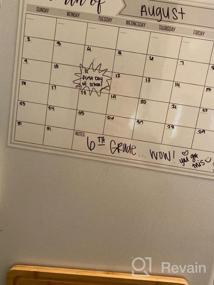 img 5 attached to PlanOvation Magnetic Dry Erase Refrigerator Calendar - Large Whiteboard Monthly Planner Magnet