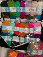 img 1 attached to 62 Acrylic Yarn Skeins Crochet Beginner Kit - 2170 Yards, 2 Hooks,2 Needles & 10 Stitch Markers For Adults Kids review by Eddie Kittylovin