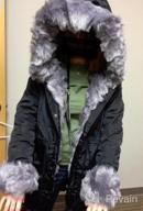 img 1 attached to Roiii Women'S Warm Winter Hooded Parka Overcoat With Faux Fur Trimmed Jacket Outwear review by Eddie Kittylovin