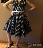 img 1 attached to BlackButterfly Kids 'Holly': Vintage Polka Dot 50's Girls Dress in Classic Style review by Robert Aan