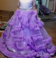img 1 attached to Carat Girls' Clothing: Stunning V-Back Tulle Gowns review by Andre Hawkins
