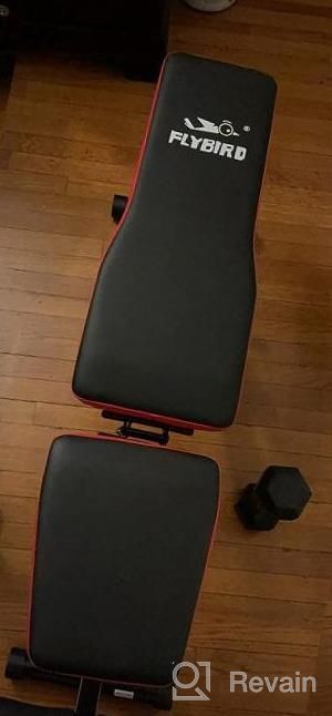 img 1 attached to Newly Upgraded Foldable Strength Training Bench For Home Gym - FLYBIRD Adjustable Weight Bench review by Jesus Samaddar