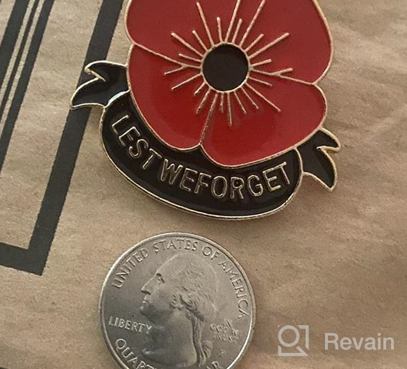 img 1 attached to 🔴 6 Pieces Red Enamel Poppy Flower Brooch Pin for Lest We Forget: Remembrance Memorial Day Jewelry Accessories and Decorations review by Jennifer Collins