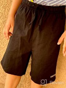 img 6 attached to 🩳 Cotton Drawstring Athletic Shorts for Boys - ALWAYSONE Boys' Clothing