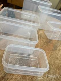 img 6 attached to Organize And Store With MDHAND Kitchen Plastic Food Containers - Airtight And Leak-Proof For Meal Prep And Leftovers, Microwave Safe And Reusable - 3 Pack With Lids Included