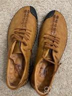 img 1 attached to Leather Loafers Hand Stitching Breathable Numeric_8 Men's Shoes review by Kyle Bonnell