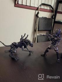 img 6 attached to Handmade Alien Vs. Predator Inspired Steel Art - KALIFANO Mini Xenomorph Recycled Metal Sculpture From Scrap Metal, One Of A Kind