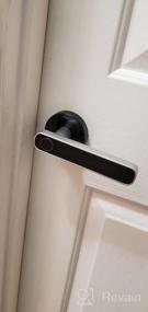 img 5 attached to HARFO L1 Series Fingerprint Electric Door Lock, Keyless Door Lock, Biometric Keyless Entry Door Handle, Perfect For Office & Home (Aged Bronze)