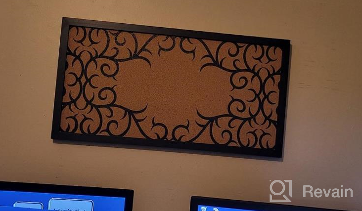 img 1 attached to 23X12In Gasaré Extra Thick Cork Board - Solid Frame, Push Pins Included - Install Horizontal Or Vertical For Home & Office review by Cassandra White