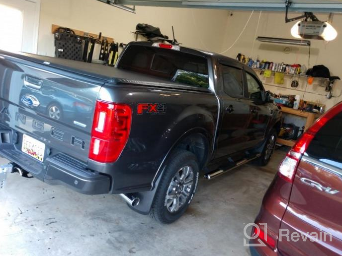 img 1 attached to MaxMate 4" Nerf Bars Compatible With 2019-2023 Ford Ranger Supercrew Cab WB2F42067 Side Step Rails Running Boards review by Sean Franklin