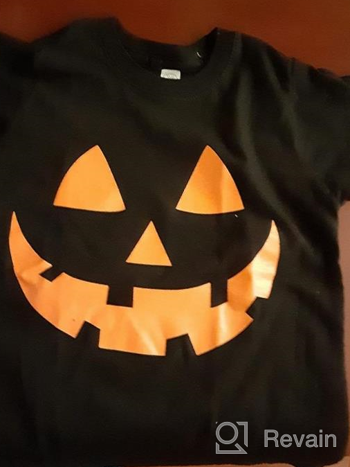 img 1 attached to 🎃 Glow in The Dark Skeleton Shirt - JackoLantern Pumpkin Halloween Kids Tshirts: Spooktacular Fun for Little Ones! review by Aaron Long