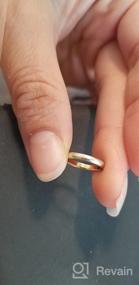 img 5 attached to 🏻 Детское кольцо из стерлингового серебра или позолоченное 14-каратным золотом, с витой или гладкой полоской