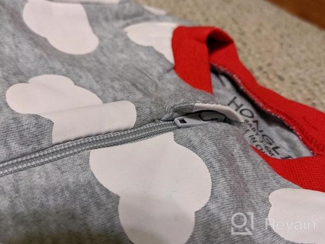 img 1 attached to Cotton Footed Baby Pajamas With Loose Fit For Comfortable Sleep - Long Sleeve Toddler Onesies For Boys And Girls review by Timothy Harper