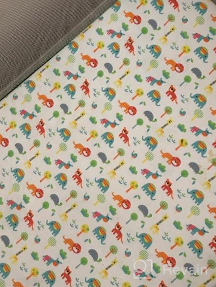 img 1 attached to Knlpruhk 100% Jersey Cotton 190GSM Thickest Ultra Soft And Stretchy Waterproof Bassinet Sheet Set 2 Pack For Baby Girl Boy Cute Elephant, Lion, Tiger, Giraffe - No Need For Mattress Pad Cover. review by Adam Webbie