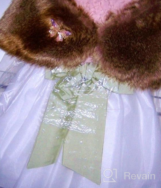img 1 attached to 👰 Faux Fur Flower Girl Wedding Wrap review by Mac Quigley