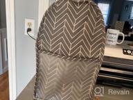 img 1 attached to 🎛️ Yarwo Dust Cover for 6-8 qt Stand Mixer - Protective Mixer Cover with Top Handle, Pockets for Accessories, Chevron Pattern review by Kimoni Arenas