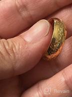 картинка 1 прикреплена к отзыву Stylishly Elegant LUREME Engraved Gold Plated Stainless Steel Necklace Pendant With Ring Chain от Ebony Artis