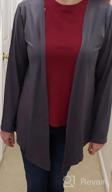 img 1 attached to Women'S Long Sleeve Draped Open Front Modal Cardigan By TownCat - Lightweight And Stylish review by Louis Loebis