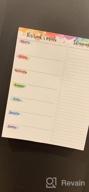 img 1 attached to 52-Week Magnetic Meal Planner Notepad With Grocery List - 7" X 9", Tear Off Shopping List, Refrigerator Door Hanging Food Organizer review by Melvin Boss