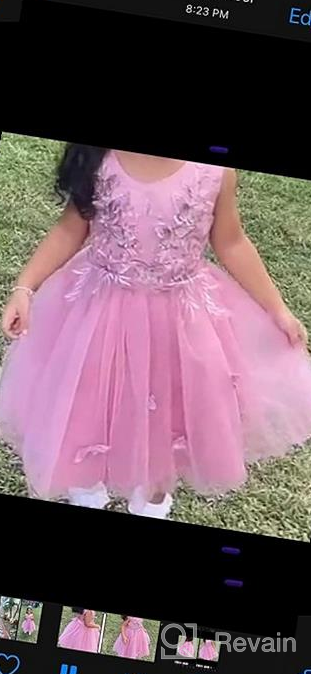 img 1 attached to 🦋 MYRISAM Butterfly Princess Embroidered Girls' Birthday Dress review by Tammy Horner