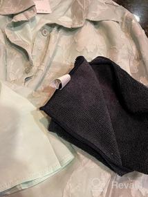 img 7 attached to Шикарная блузка из жаккарда и шифона для женщин - рубашка с длинным рукавом и пуговицами внизу, от PRETTYGARDEN Tops