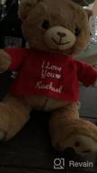 img 1 attached to Customized Valentine'S Plush: DIBSIES Teddy Bear With Personalized 'I Love You' review by Ashley Grant