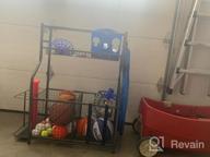 img 1 attached to Mythinglogic Garage Storage System With Baskets And Hooks - Ideal Sports Equipment Organizer And Garage Ball Storage For Indoor/Outdoor Use review by Alex Britton