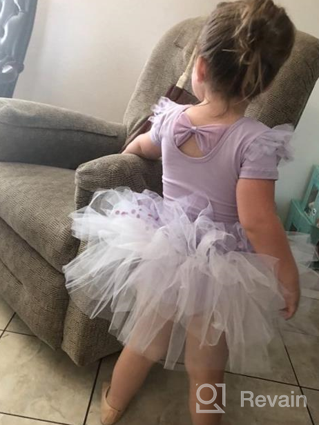 img 1 attached to Adorable MdnMd Ballerina Outfits: Ballet Tutu Leotard with Glitter Camisole Skirted Dress for Toddler Girls review by Jessica Nunez