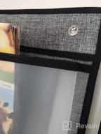 img 1 attached to Organize Your Office With Onlyeasy'S Over Door Hanging File Organizer - 5 Pocket Herringbone Grey Wall Mount Storage For Files, Notebooks And Supplies - MXAZ05C review by Chris Lacasse