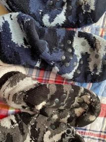 img 7 attached to Cozy and Plush Kids' Slipper Socks with Fleece Lining | Warm Winter Home Socks for Boys and Girls | Christmas Stockings for Child and Toddler