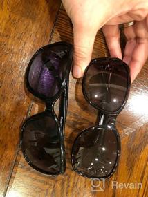 img 6 attached to EYEGUARD 2 Pack Polarized Sunglasses For Women Men Classic Retro Vintage Oversized Eyewear