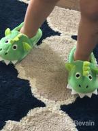 img 1 attached to 👣 Ultimate Comfort and Safety: PLAGE Anti Slip Toddler Slippers Boys' Shoes review by Craig Waters