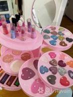 img 1 attached to Unicorn Kids Makeup Kit - 53-Piece Set Of Washable And Real Cosmetic Play Makeup For Girls - Perfect Gift For Christmas, Birthdays, And Parties By Bloranda review by Shelly Daniel